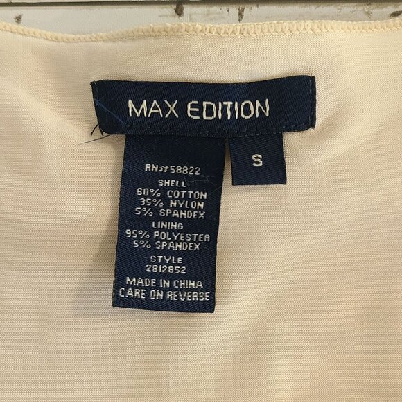 Max Edition Lace Ruffle Tiered Dress Long Sleeve Small Cream Romantic Fairy - Picture 5 of 7